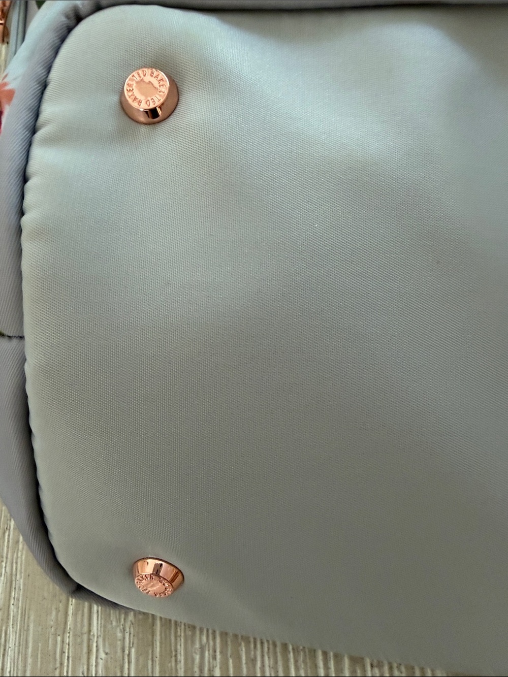 Ted Baker Pink & Grey Floral Tote - Picture 7 of 15
